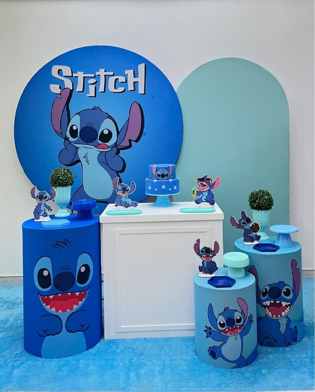 Stitch Tradicional Menino - Kit 3 - zigalufest