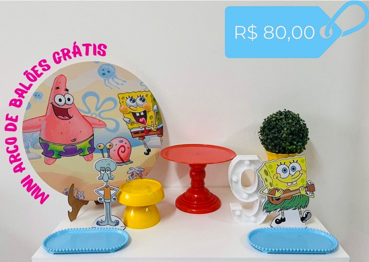 Bob Esponja - Mini Kit  - zigalufest