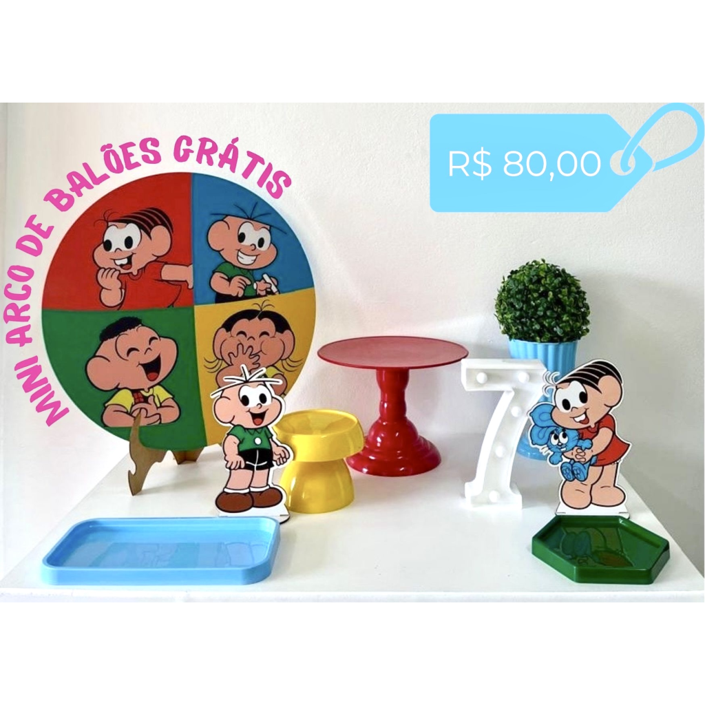 Turma da Mônica - Kit Mesa - zigalufest