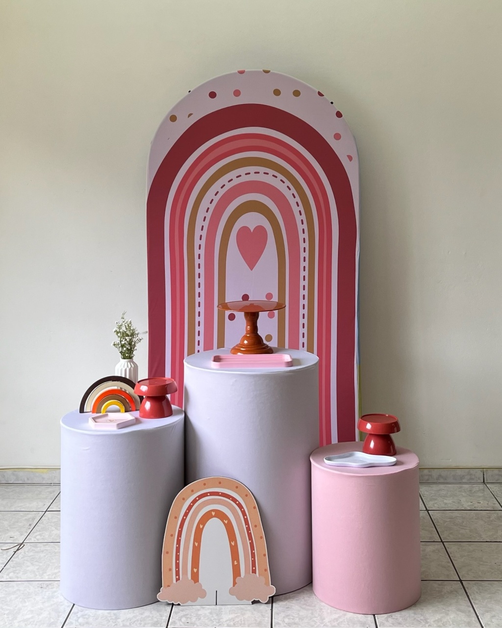 Arco Iris Boho Menina - Kit 01 - zigalufest
