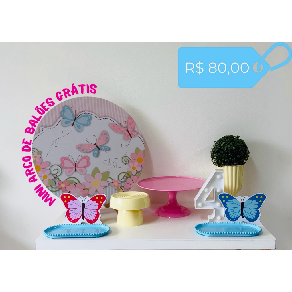 Jardim das Borboletas - Kit Mesa - zigalufest