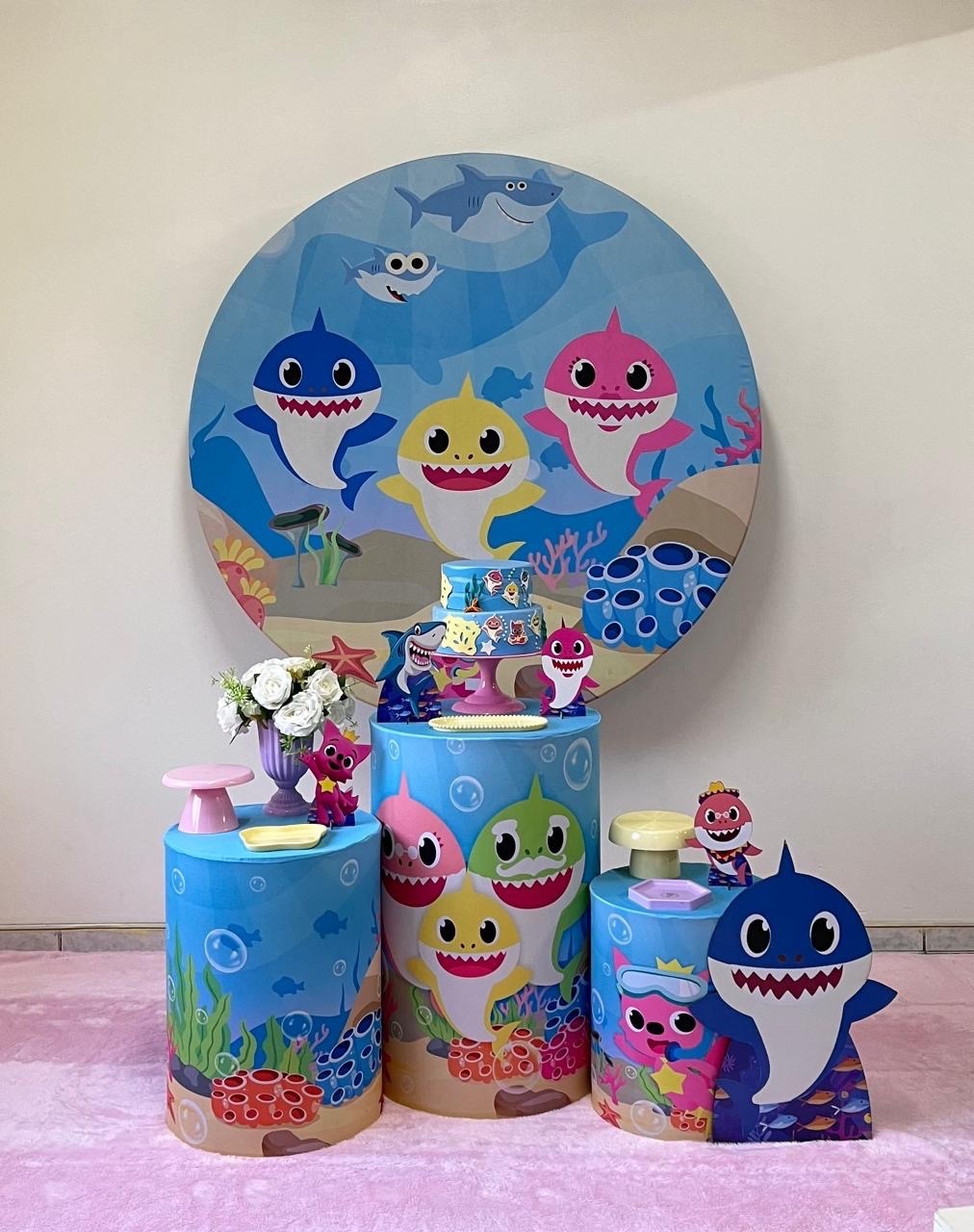 Baby Shark Menina - Kit 1  - zigalufest