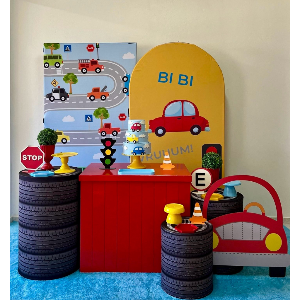Carrinhos | Painel Bibi - Kit 3 - zigalufest