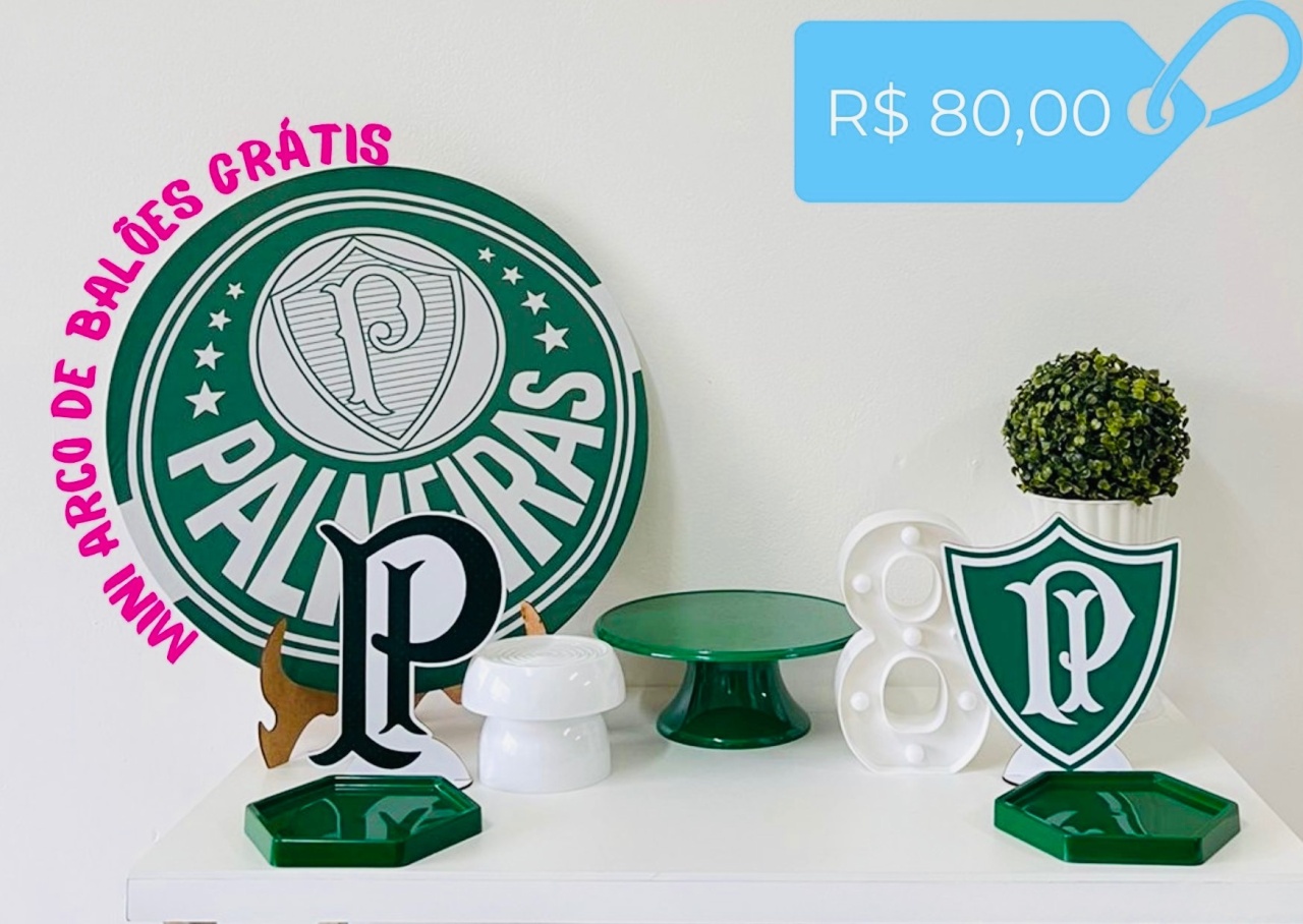Palmeiras - Kit Mesa  - zigalufest