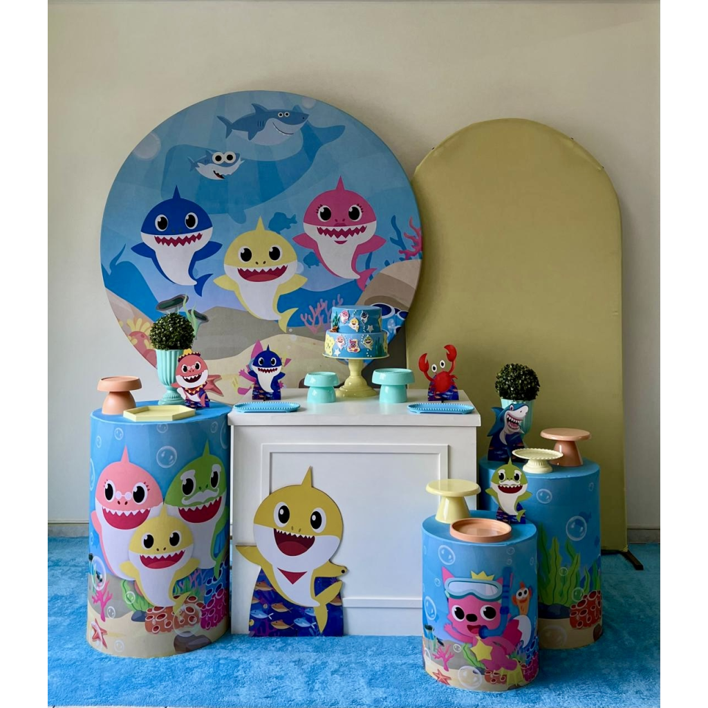 Baby Shark Menino - Kit 3 - zigalufest
