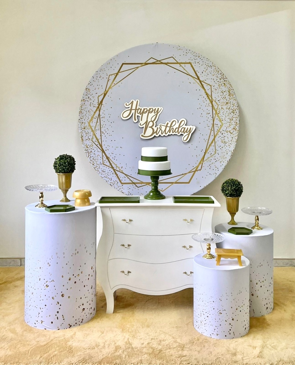 Branco E Dourado | Adulto - Kit 2 - zigalufest