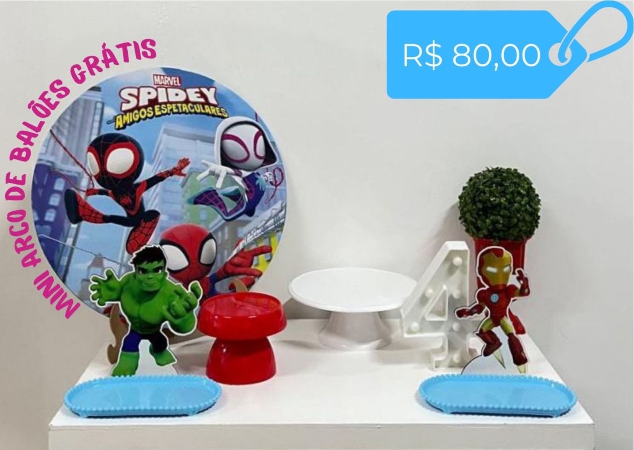 Kit Mesa - Spidey E Seus Amigos - zigalufest