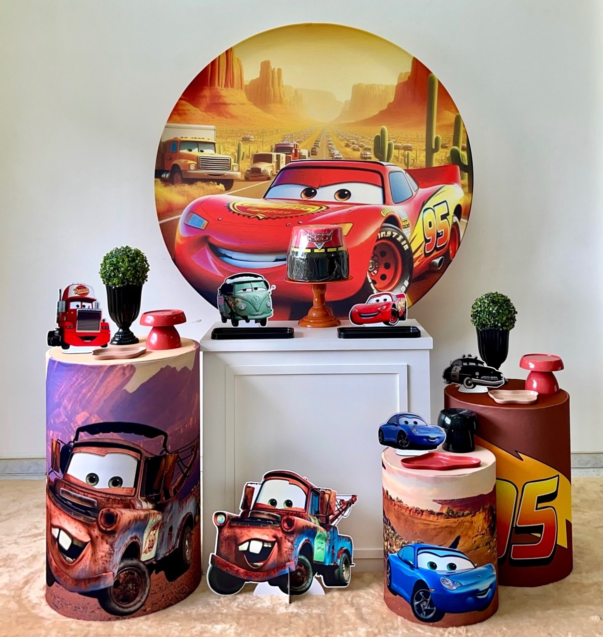 Carros - Mcqueen E Mater - Kit 2 - zigalufest
