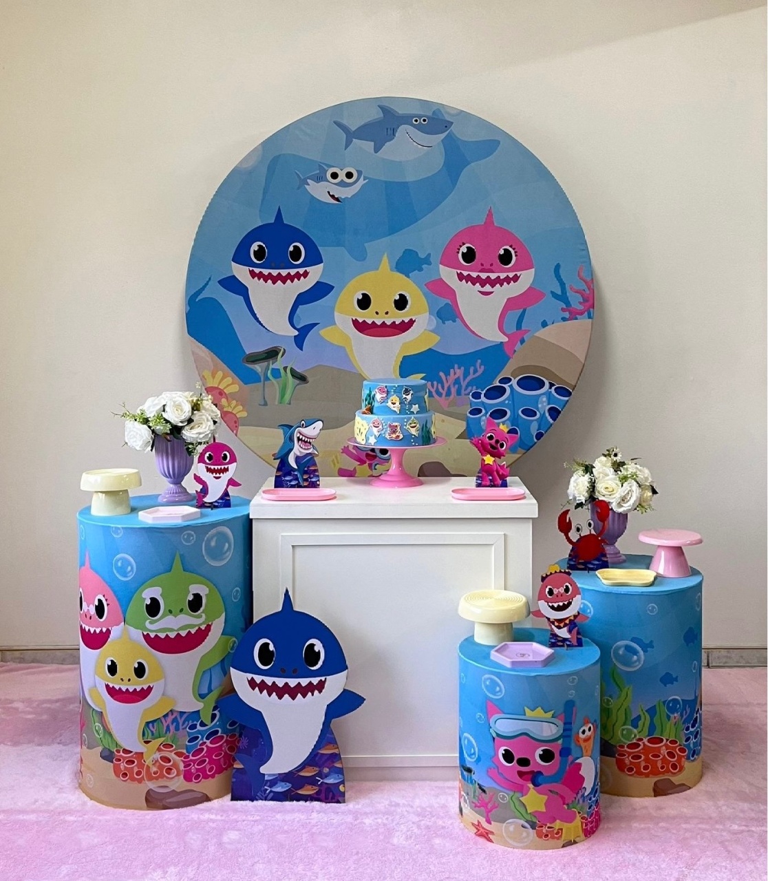 Baby Shark Menina - Kit 2 - zigalufest