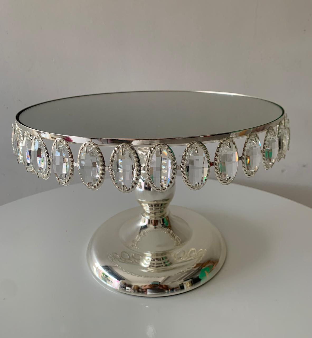 Boleira Cristal Versales G Prata - suafesta.gyn