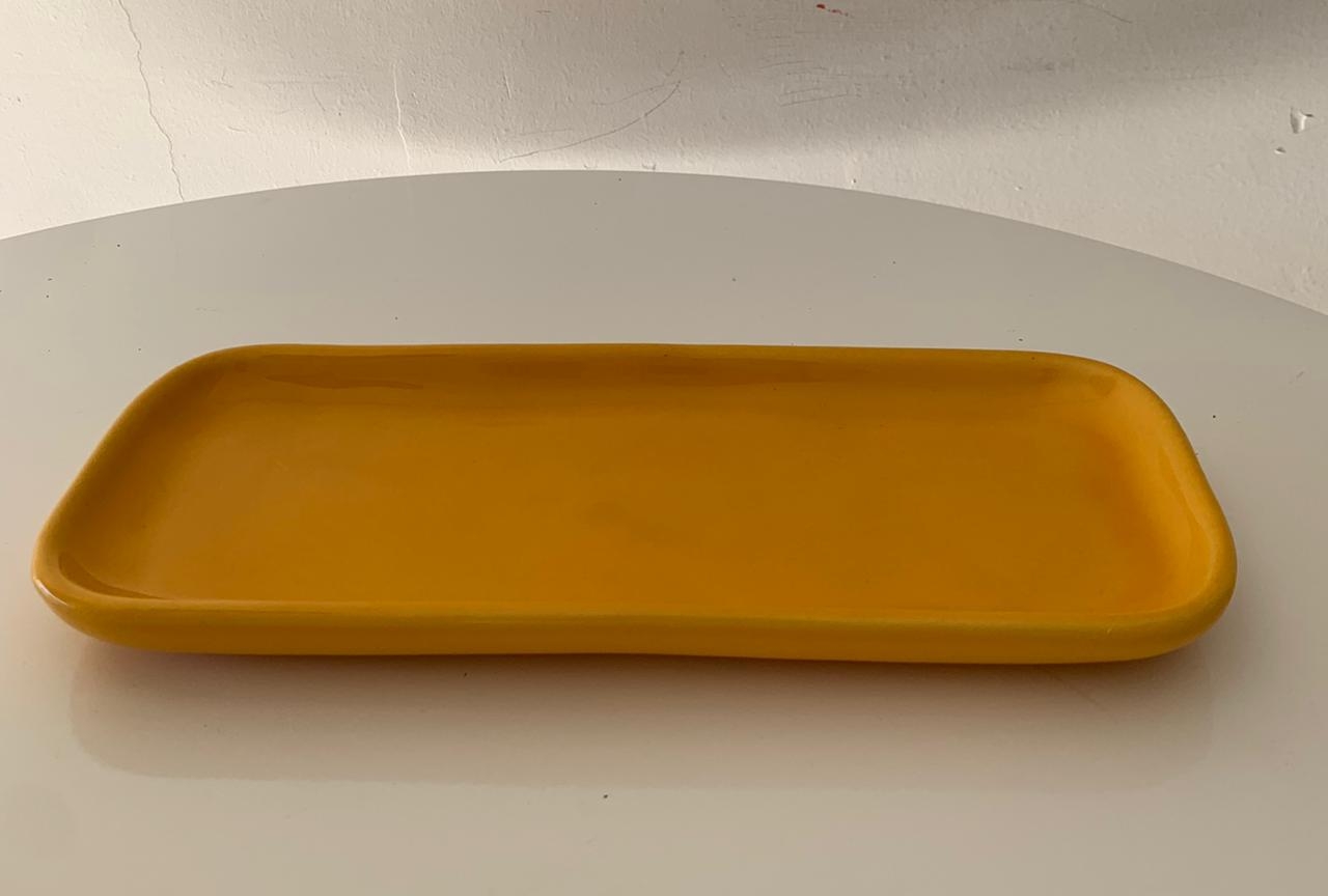 Doceira Retangular P Amarelo Escuro - suafesta.gyn