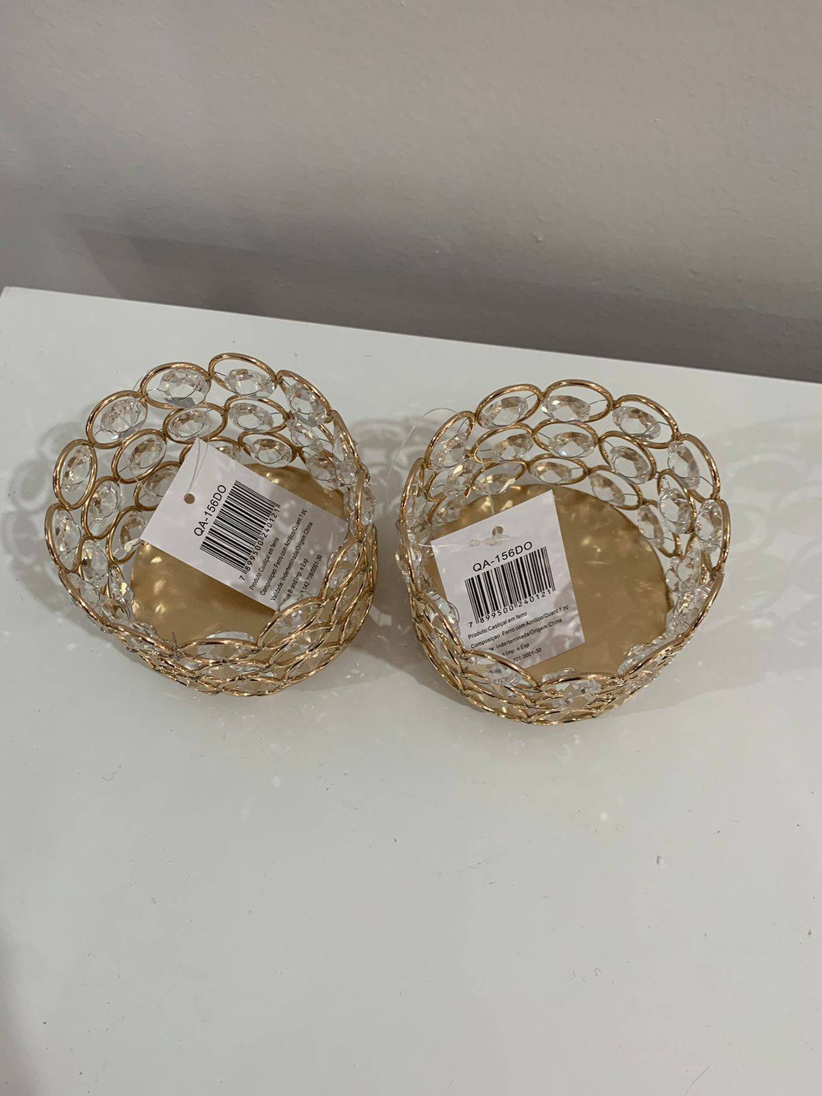 Doceira Redonda Cristal Dourada - suafesta.gyn