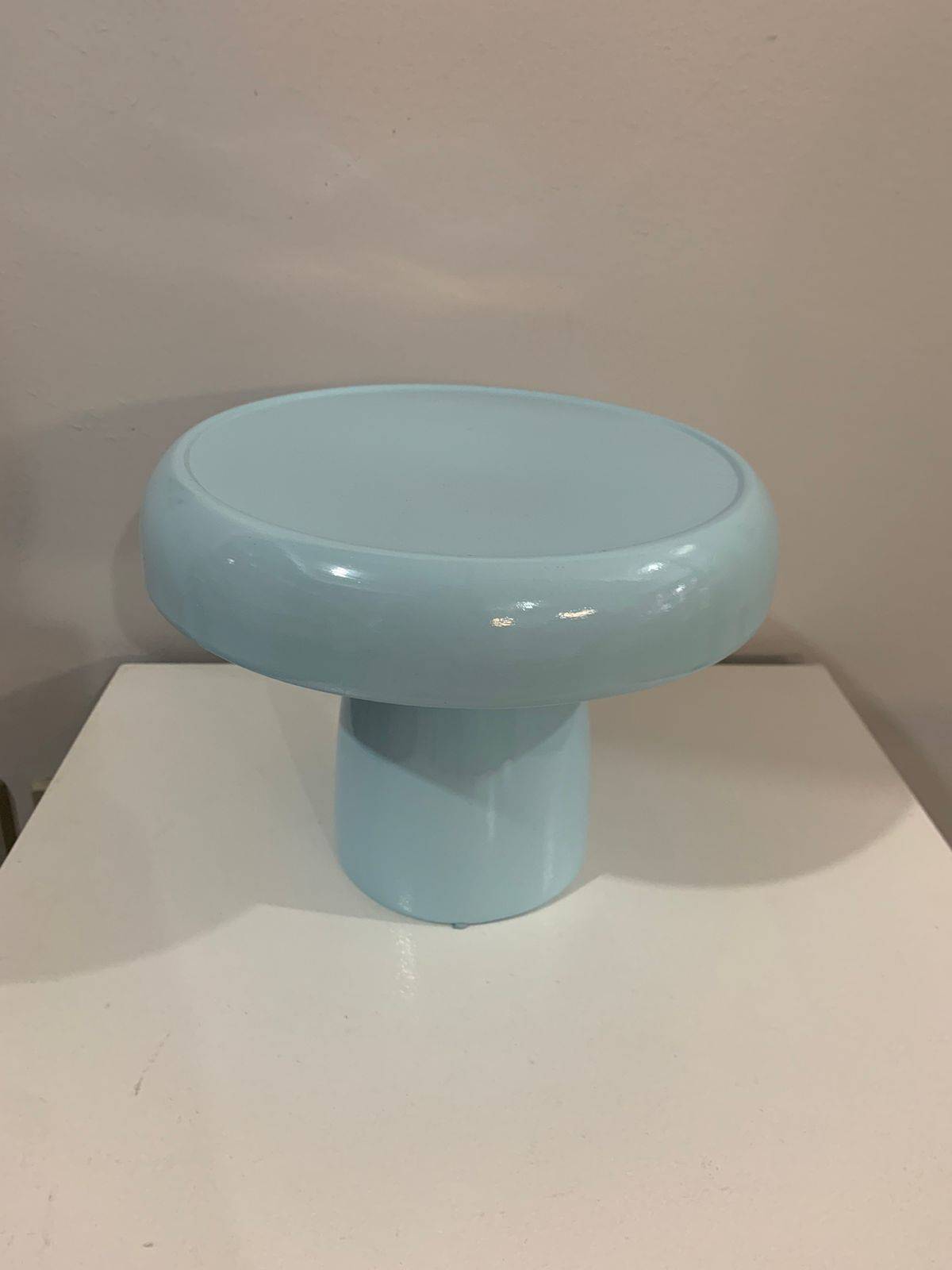Boleira Cogumelo Porcelana M Azul Candy - suafesta.gyn