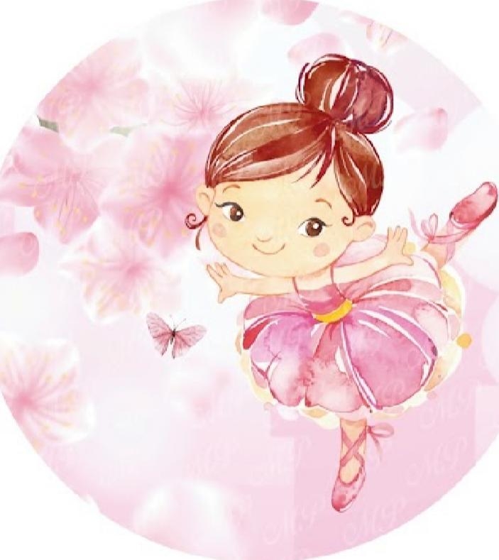 Painel Sublimado Bailarina 1,5X1,5 - suafesta.gyn