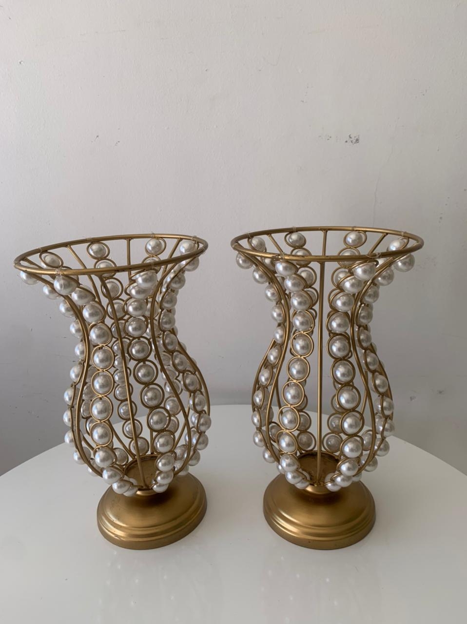 Vaso Perola Dourado - suafesta.gyn