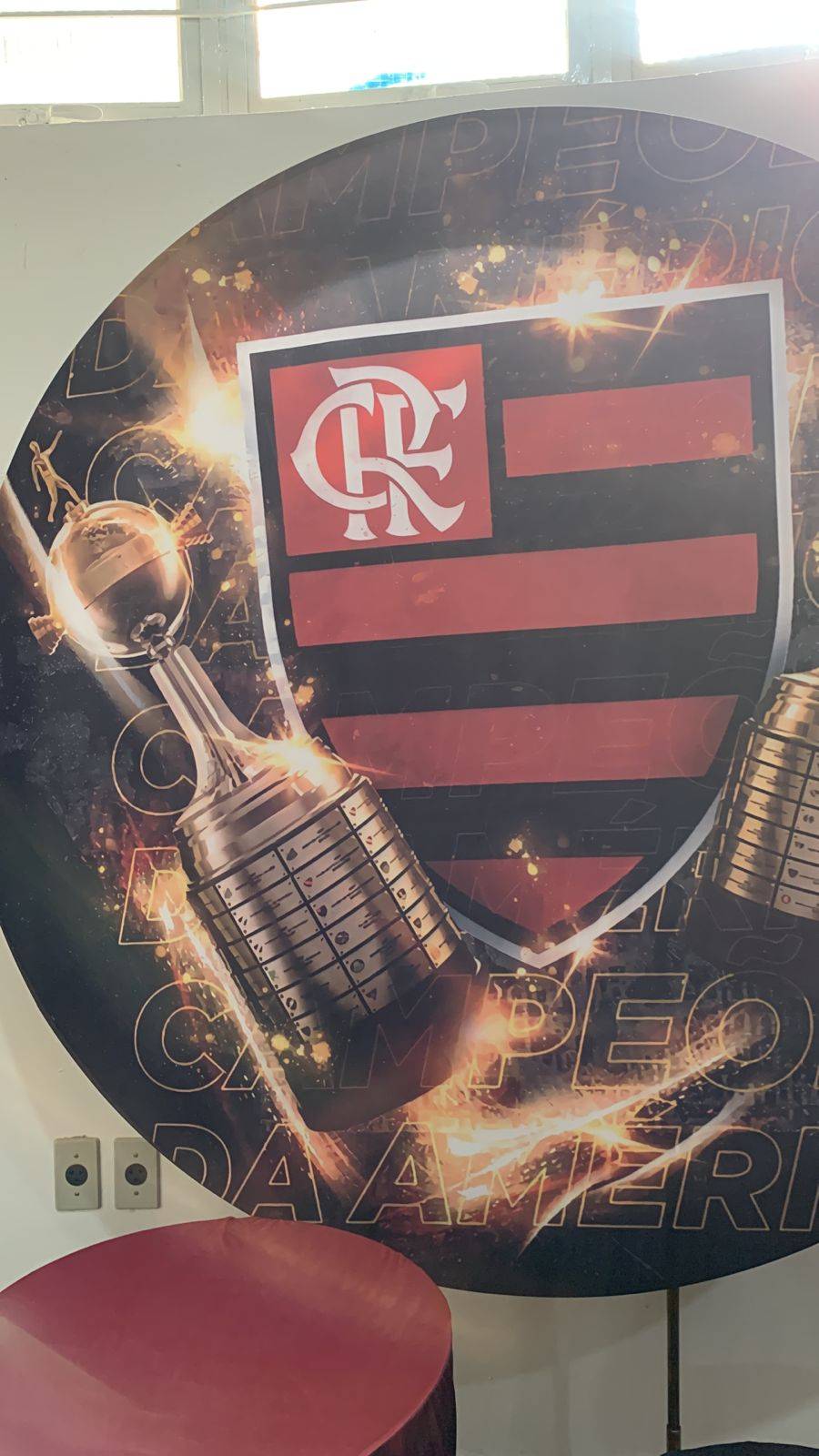 Painel Sublimado Flamengo 1,5X1,5 - suafesta.gyn