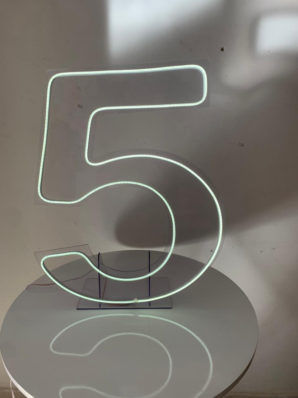 Número Led 5 - suafesta.gyn