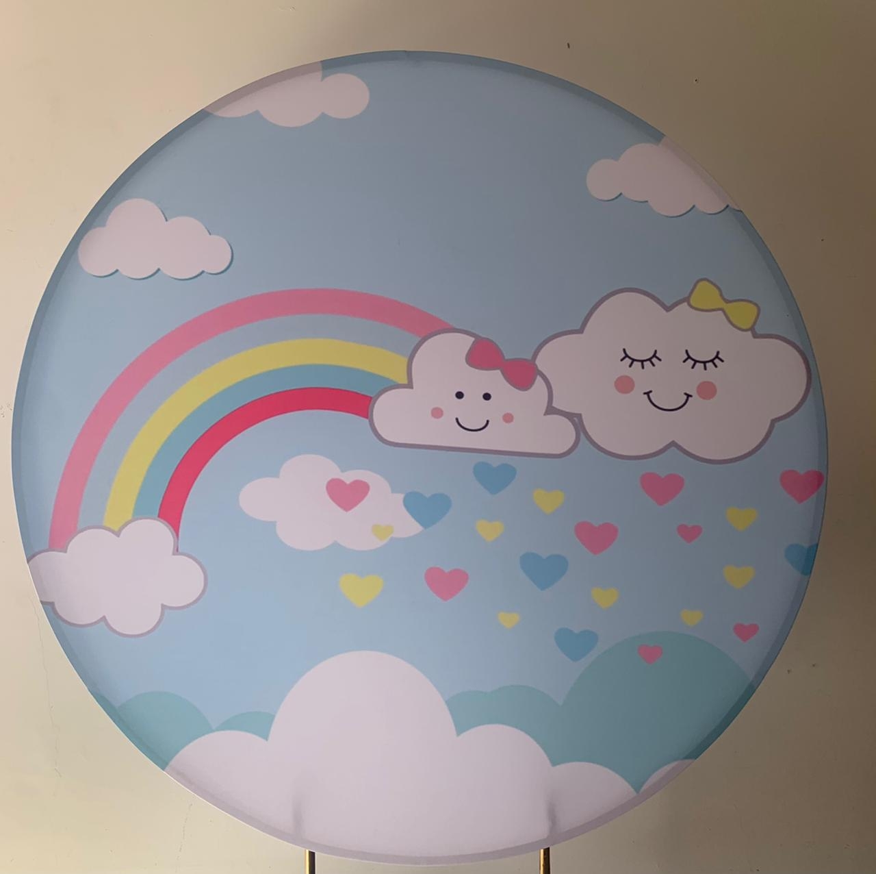 Painel Sublimado Chuva de Amor 1,2X1,2 - suafesta.gyn