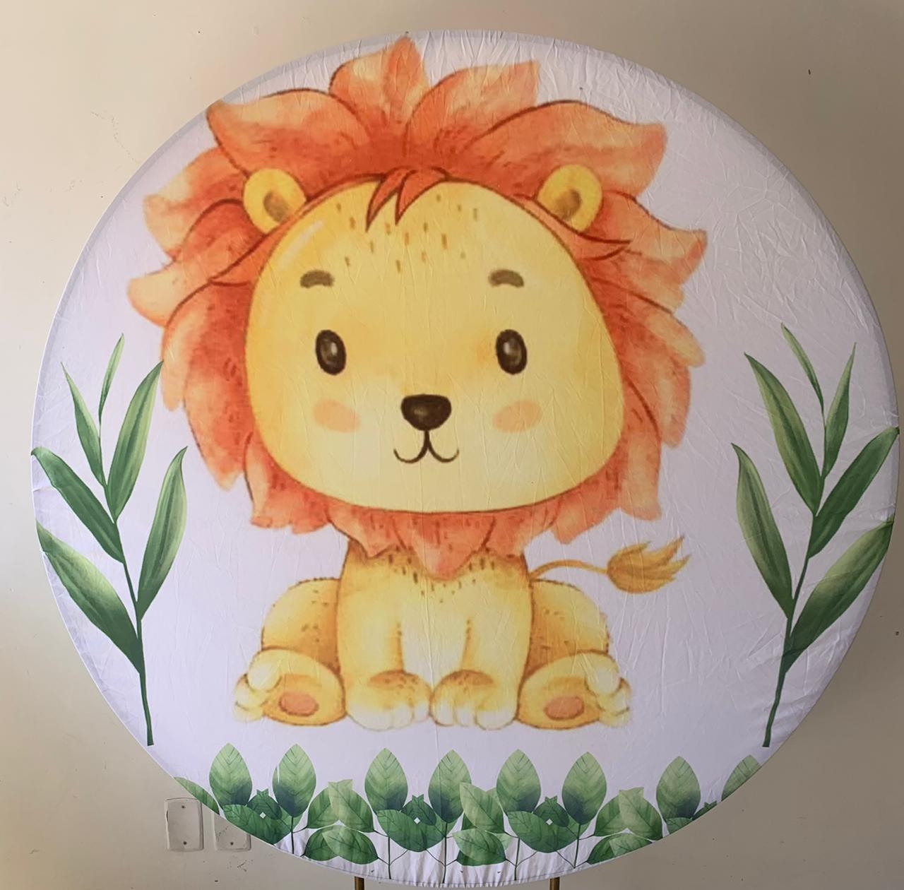 Painel Sublimado Leoozinho 1,5X1,5 - suafesta.gyn