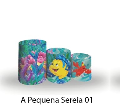 Capa de Cilindro Pequena Sereia - suafesta.gyn