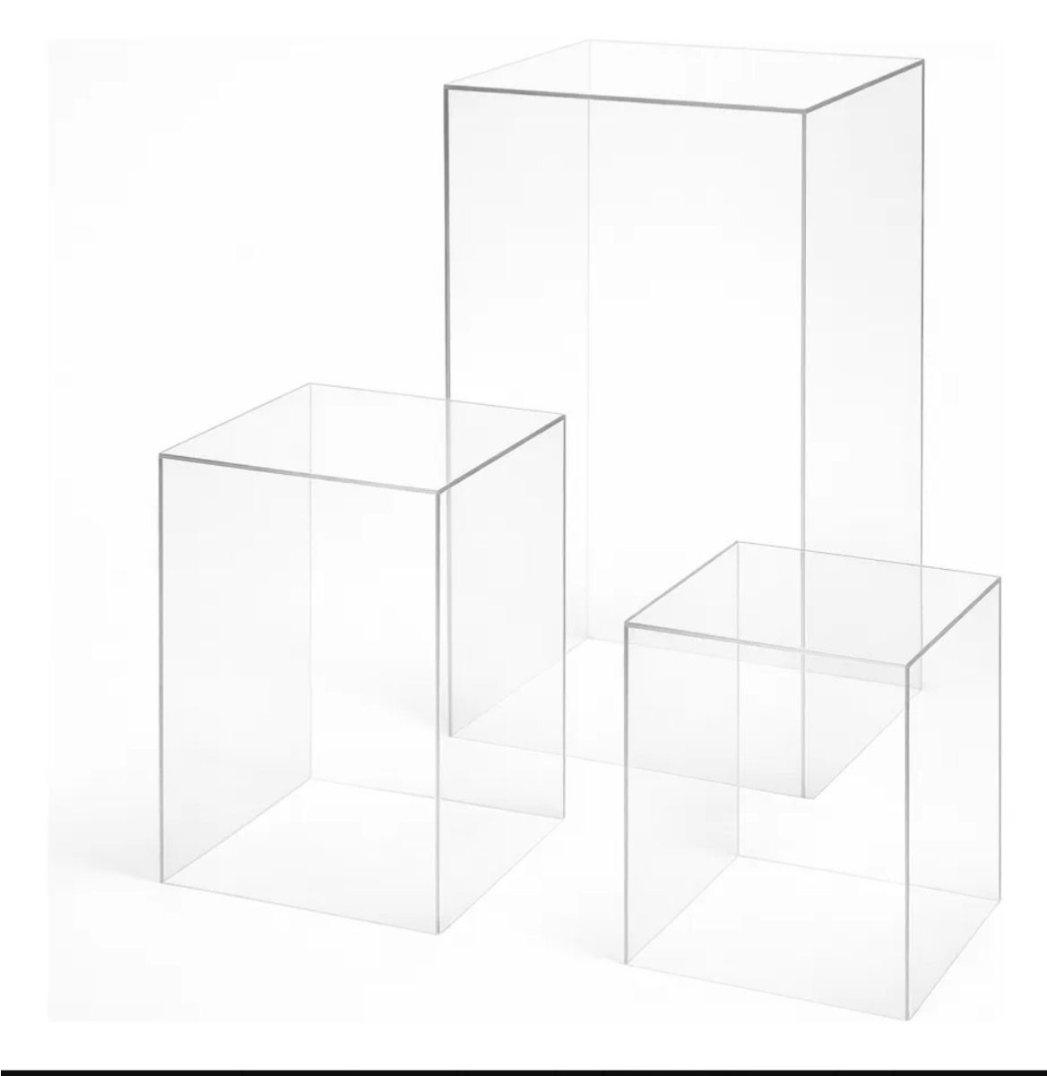 Trio Cubo Acrilico - suafesta.gyn