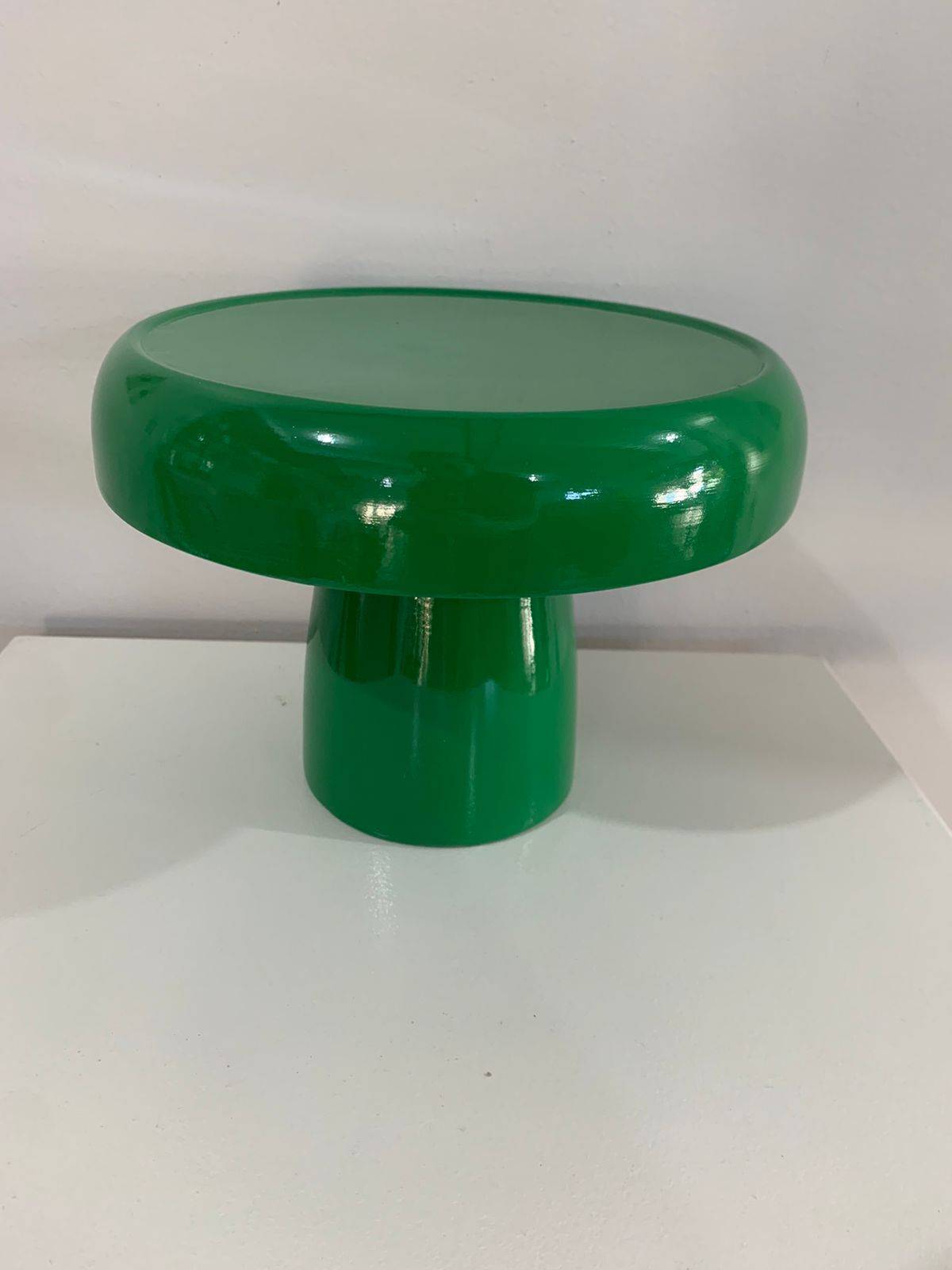 Boleira Cogumelo Porcelana G Verde Escuro - suafesta.gyn
