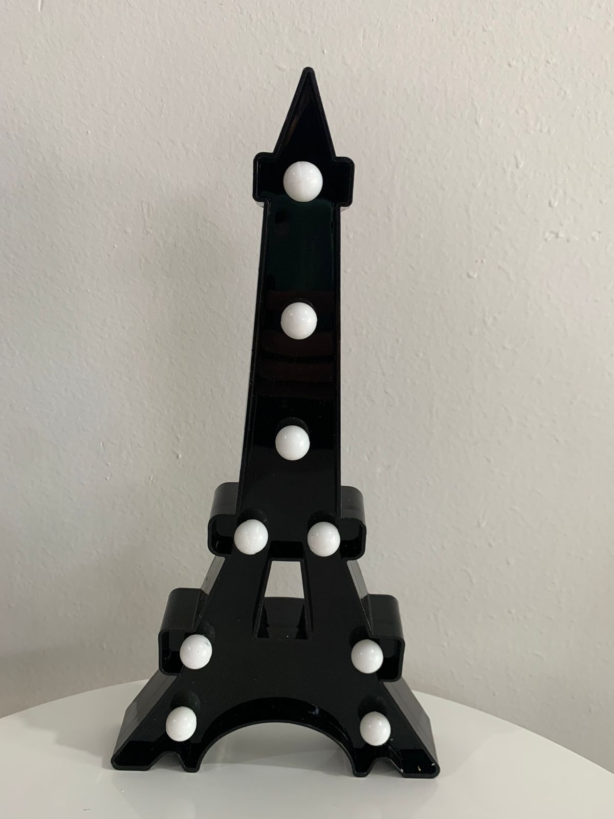 Luminoso Torre Eifel Preto - suafesta.gyn