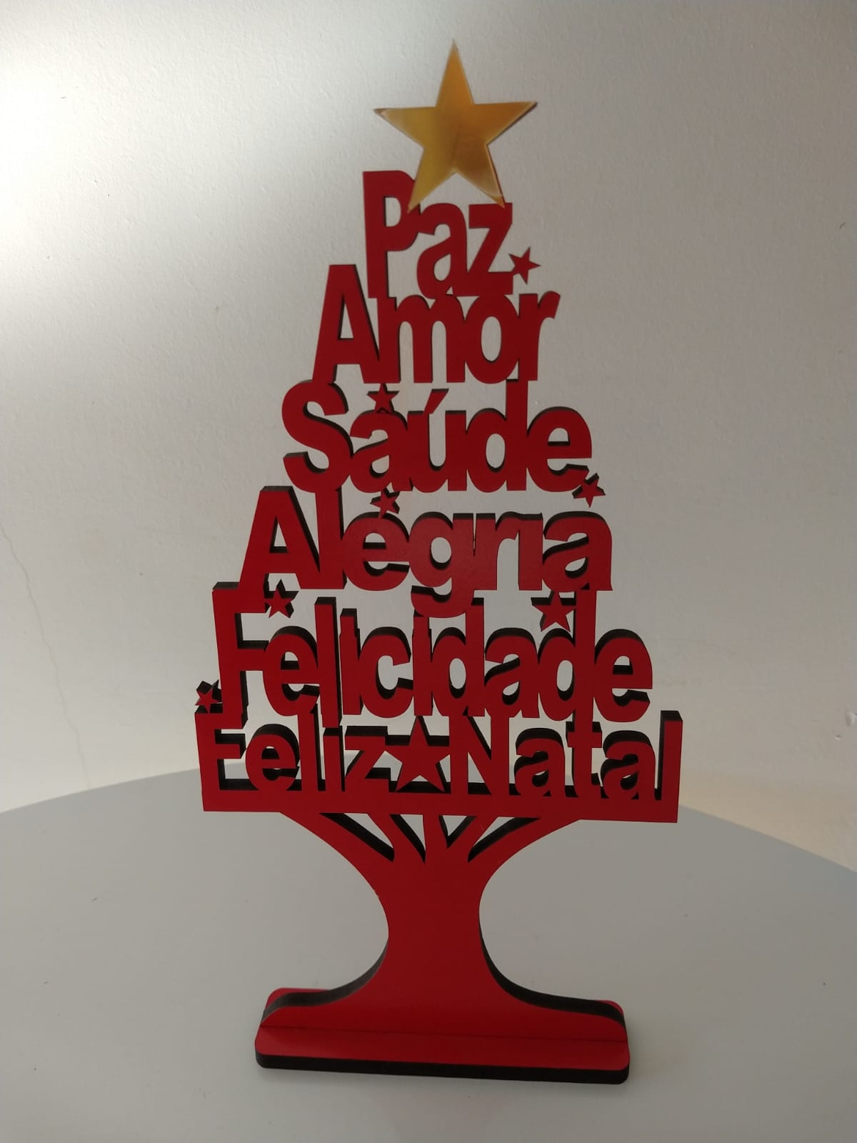 Árvore Mdf Natal Frase - suafesta.gyn