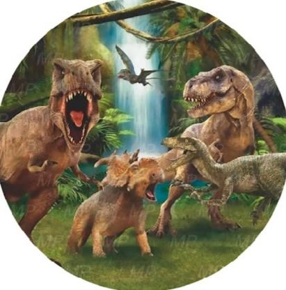 Painel Sublimado Dinossauro 1,2X1,2 - suafesta.gyn