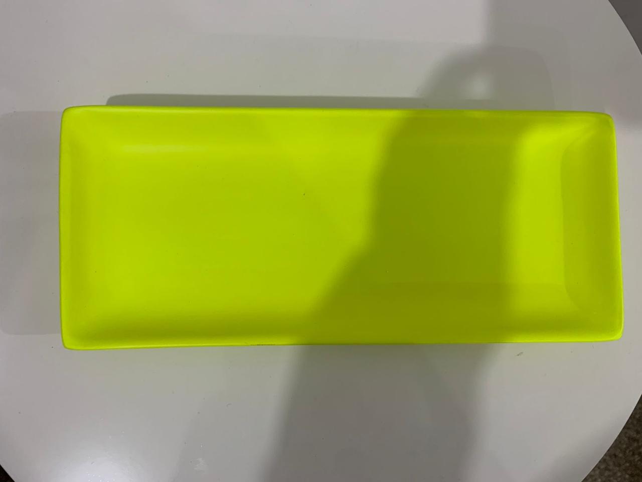 Doceira Retangular G Amarelo Neon - suafesta.gyn