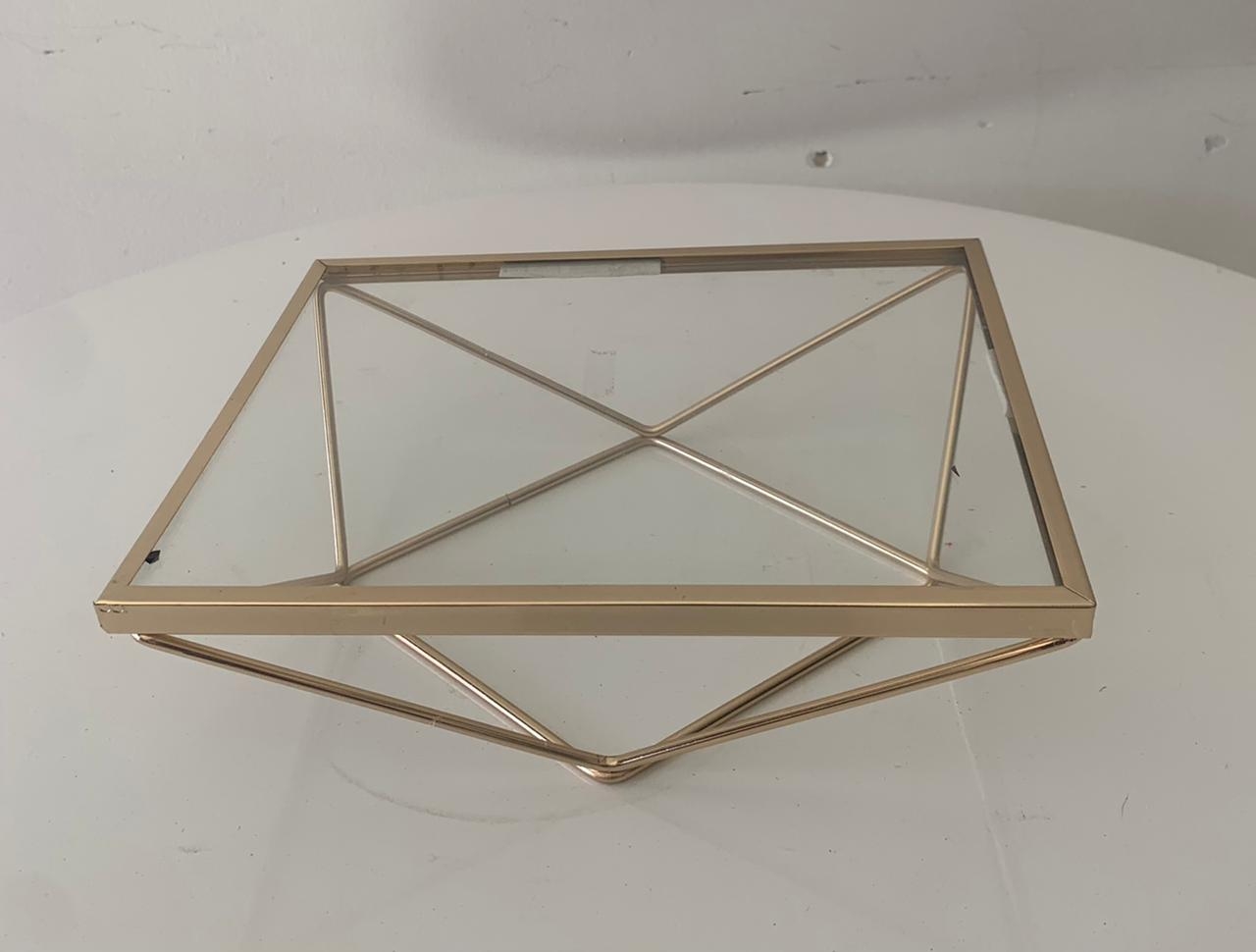 Doceira Vidro Alta M Dourado - suafesta.gyn
