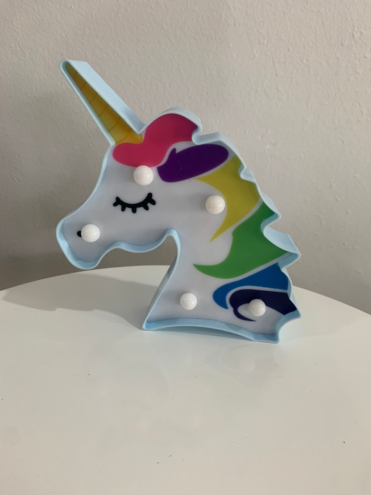 Luminoso Cabeça Unicornio Colorido - suafesta.gyn