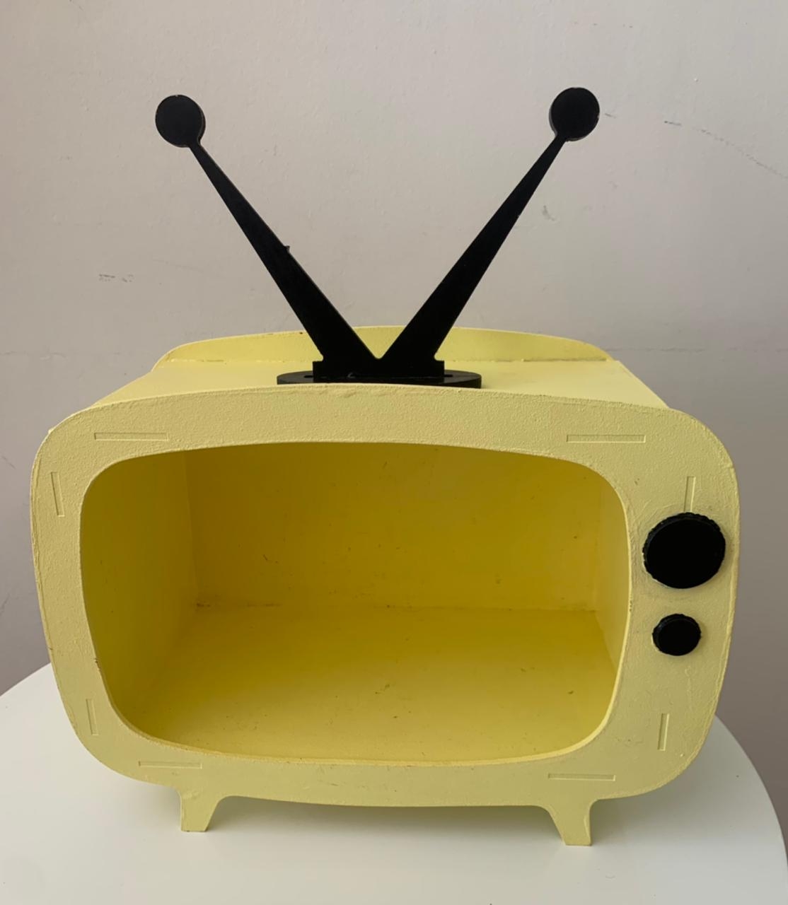 Mini Tv Mdf Amarelo - suafesta.gyn