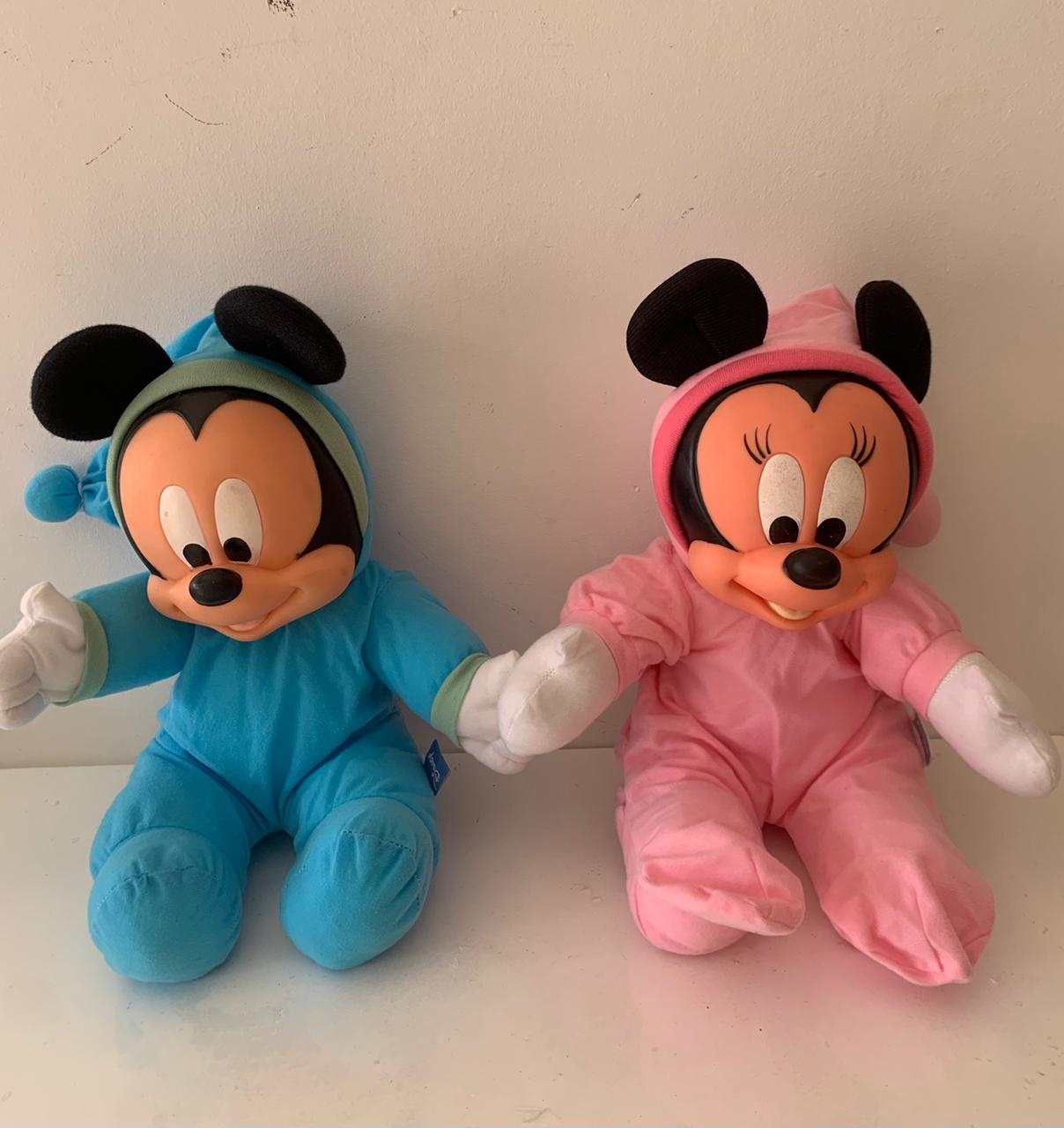 Pelucia Mickey E Minnie Baby - suafesta.gyn