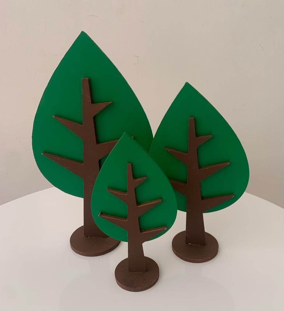 Trio Árvore P Verde Escuro - suafesta.gyn