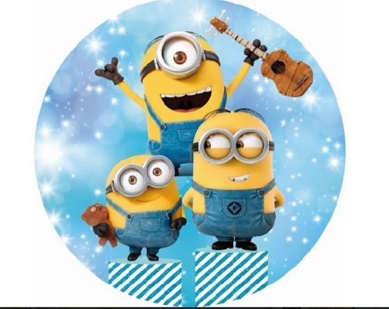 Painel Suublimado Minions1,5X1,5 - suafesta.gyn