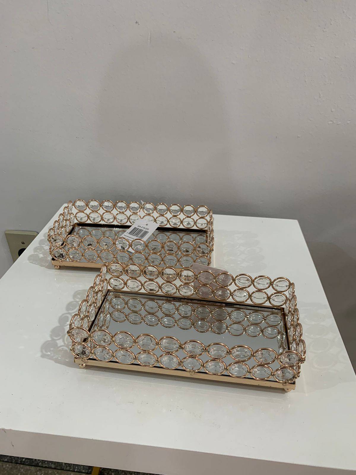 Doceira Retangular Cristal Dourado - suafesta.gyn