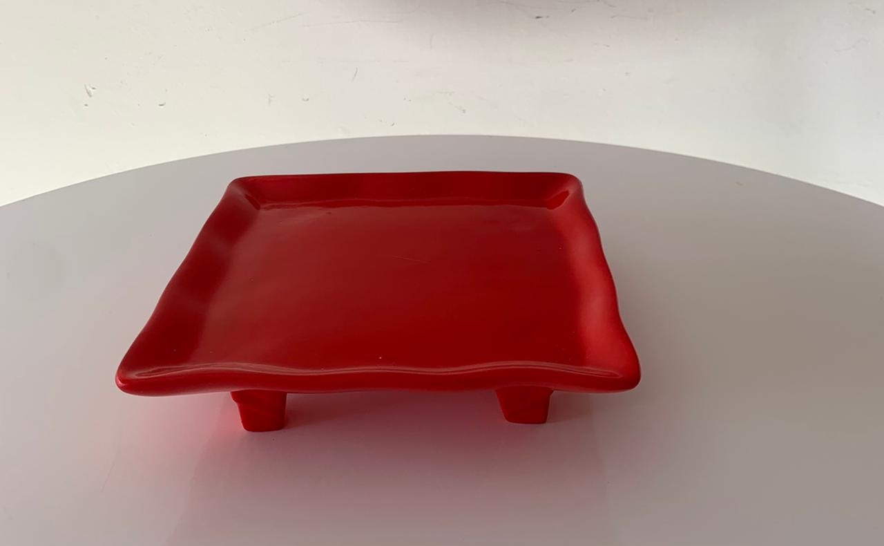 Doceira Quadrada Vermelho - suafesta.gyn