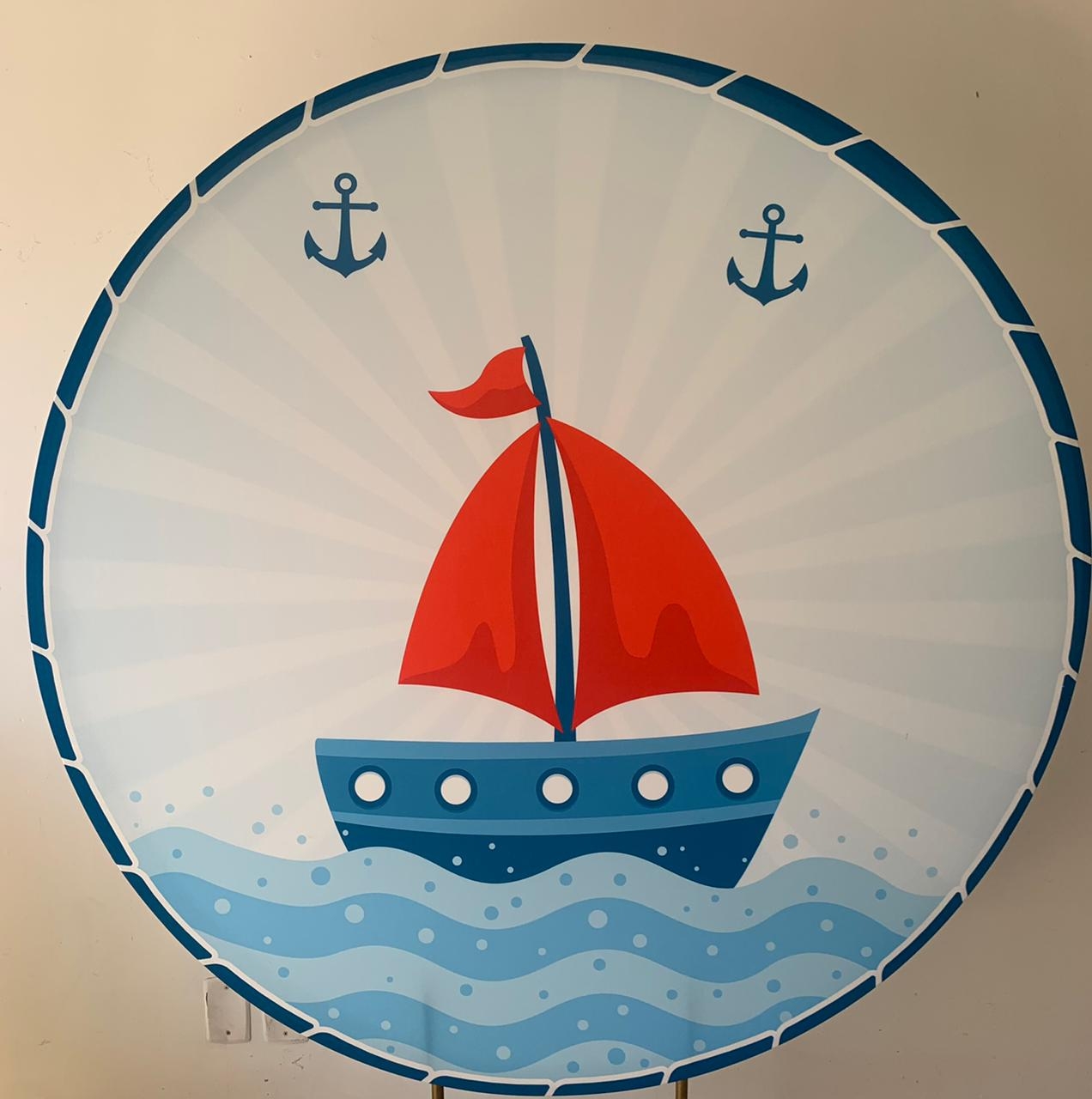 Painel Sublimado Navio 1,5X1,5 - suafesta.gyn