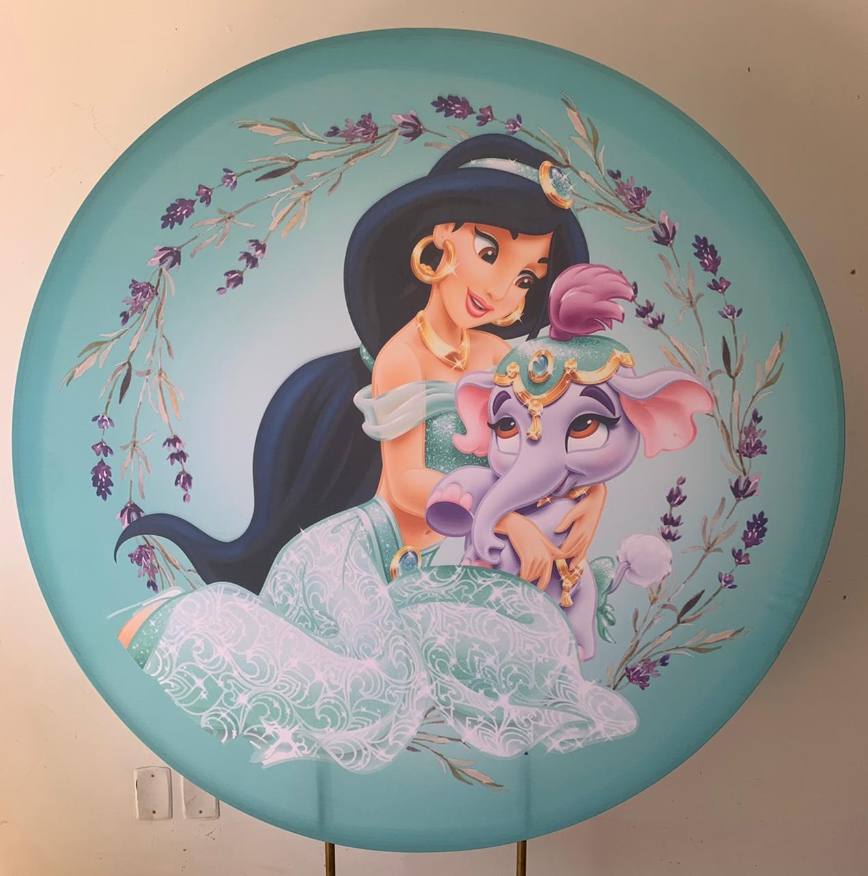 Painel Sublimado Jasmine 1,5X1,5 - suafesta.gyn