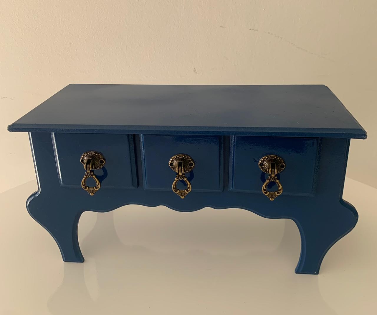 Mini Criado Azul Escuro - suafesta.gyn