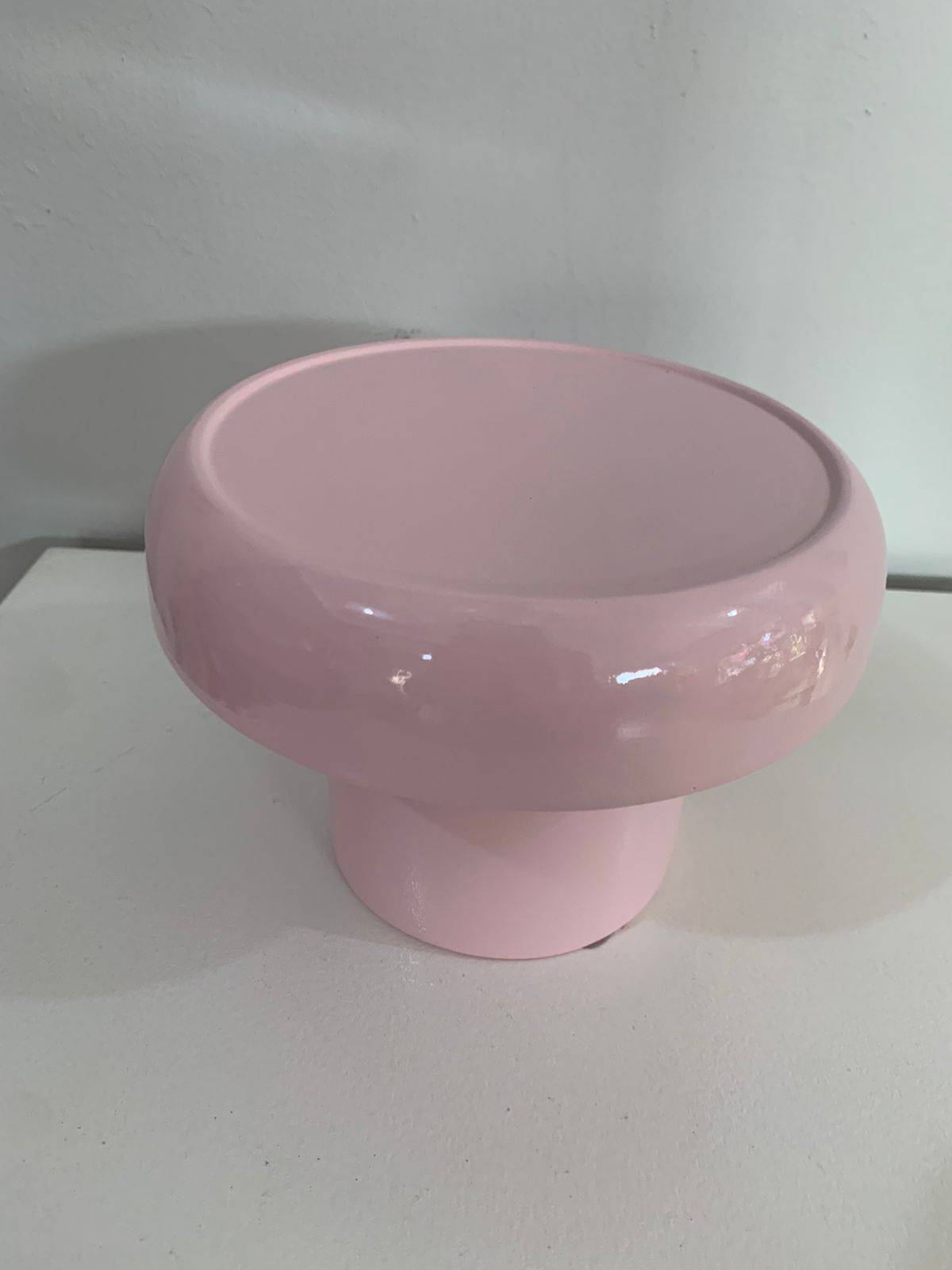 Boleira Cogumelo Porcelana M Rosa Claro - suafesta.gyn