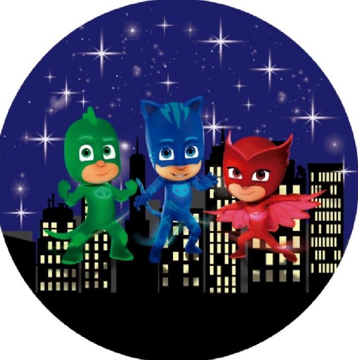 Painel Sublimado Pj Masks 1,5X1,5 - suafesta.gyn