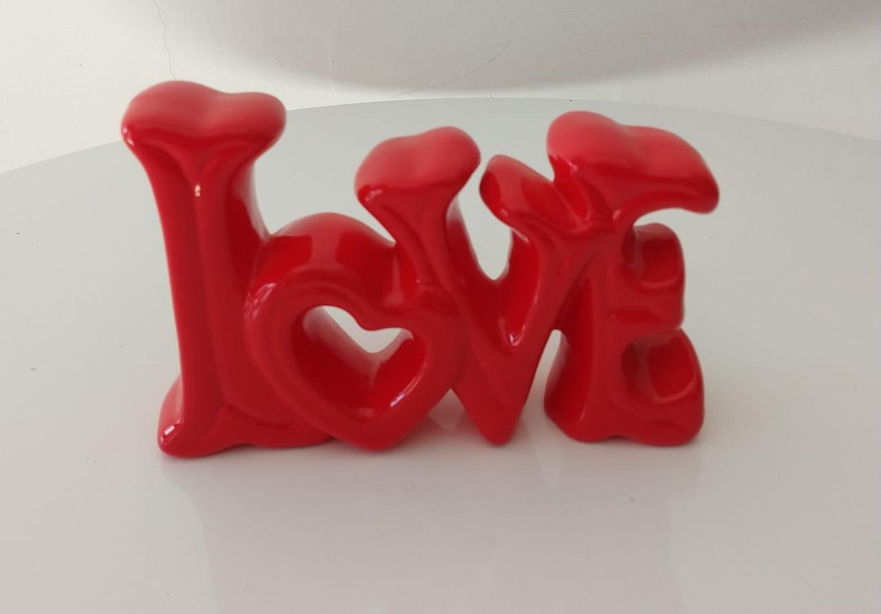 Palavra Love Vermelho - suafesta.gyn