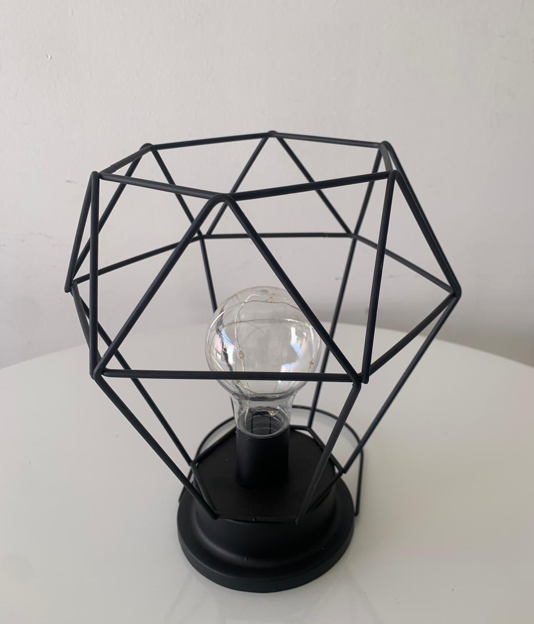 Luminária Diamante Preto - suafesta.gyn