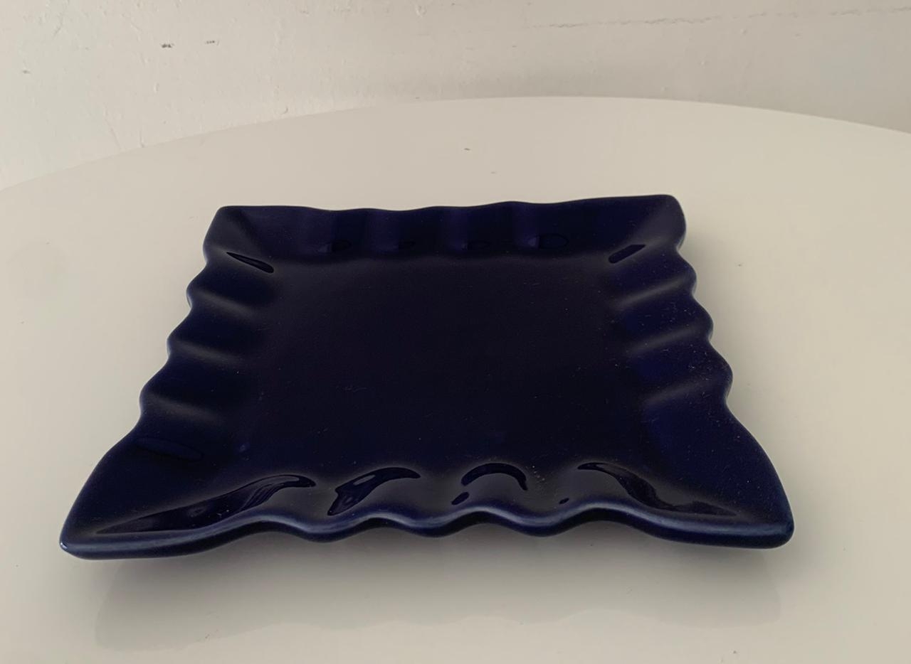 Doceira Quadrada Babado Azul Escuro - suafesta.gyn