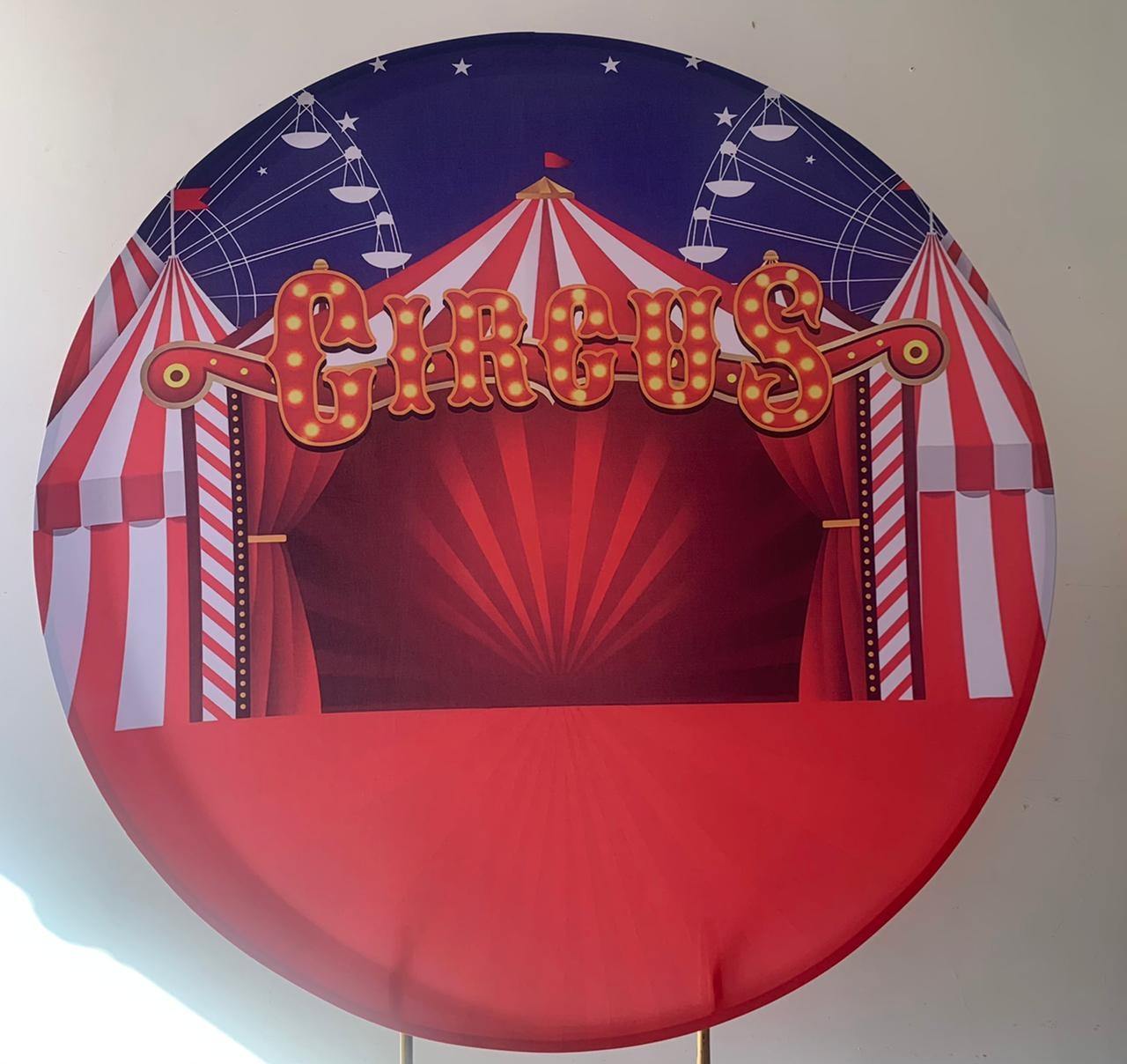 Painel Sublimado Circo 1,2X1,2 - suafesta.gyn