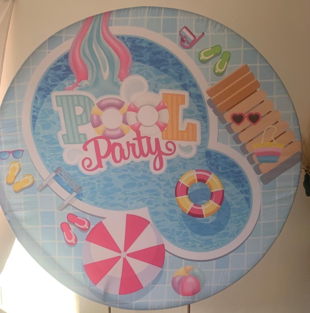 Painel Sublimado Pool Party 1,5X1,5 - suafesta.gyn