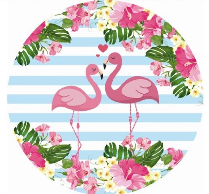 Painel Sublimado Flamingo 1,5X1,5 - suafesta.gyn