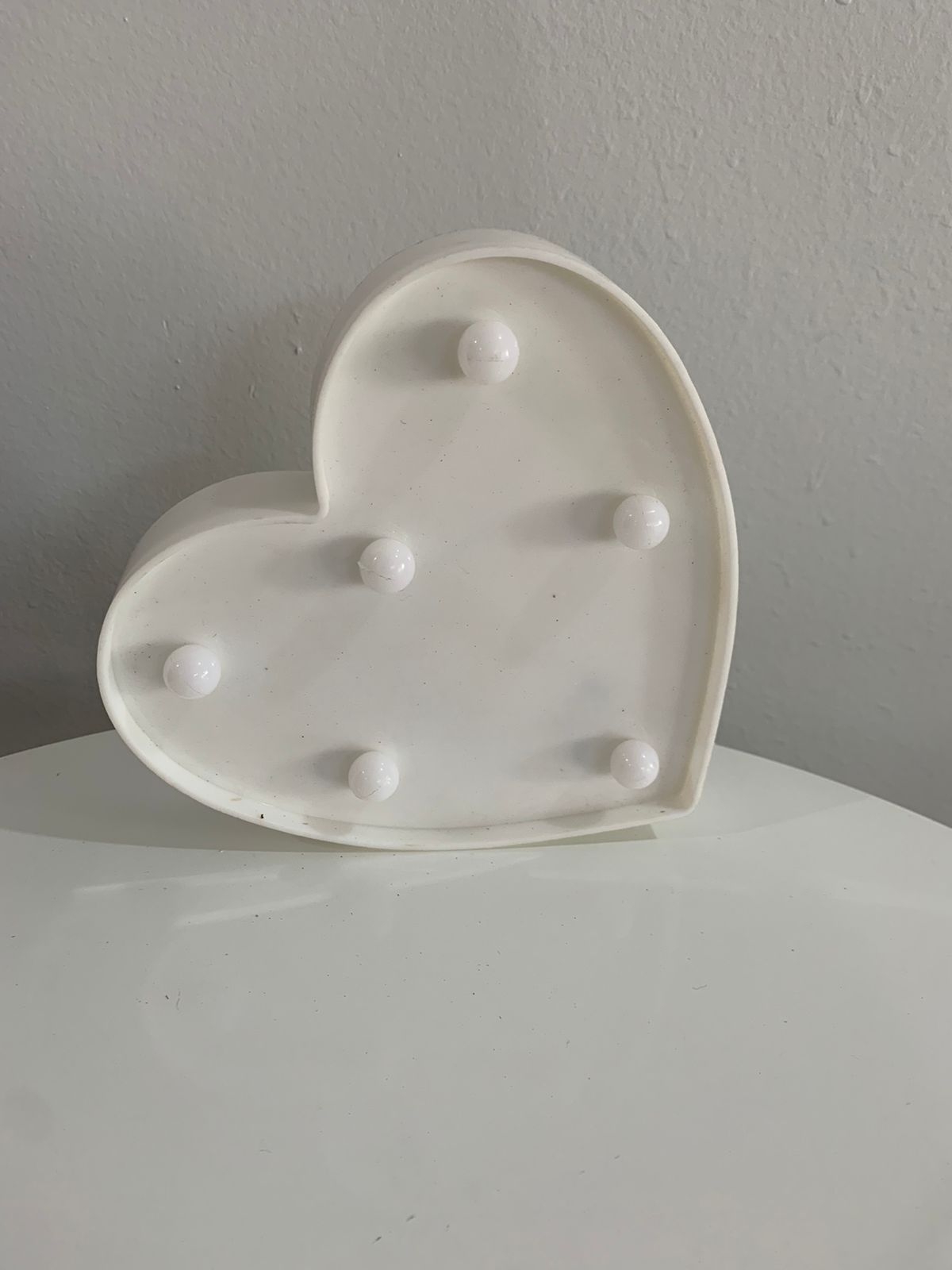 Luminoso Coração Branco - suafesta.gyn
